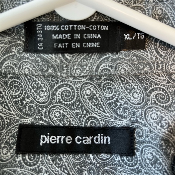 Pierre Cardin Paisley Mens Dress Shirt - Picture 2 of 4